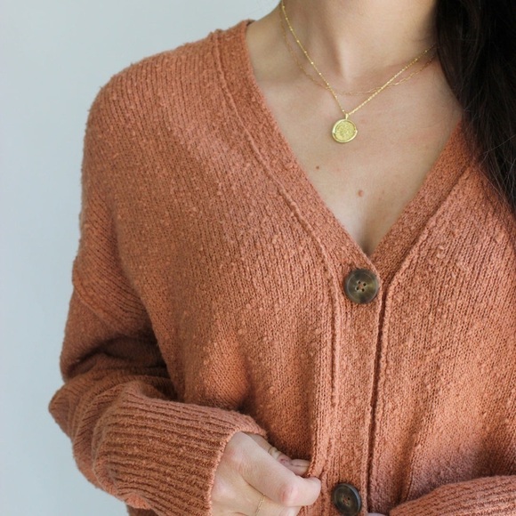 DEX Boucle Button Front Cardigan - Picture 5 of 16